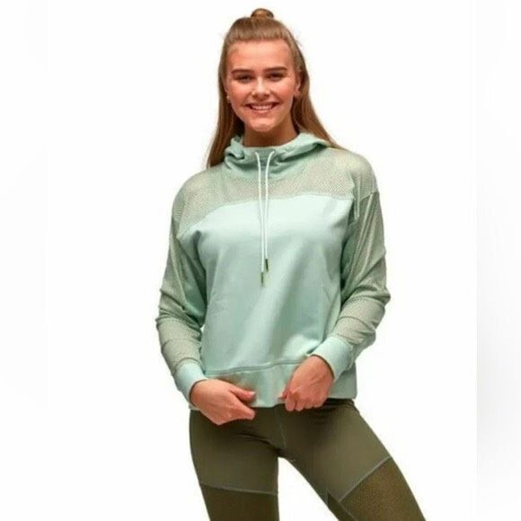 Kari Traa Victoria Hood Dame Sweatshirt‎ Pullover Hoodie Mint M - Picture 1 of 11
